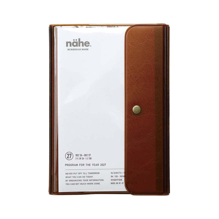 2027 B6 Diary Nahe Free Planner - Clear Brown