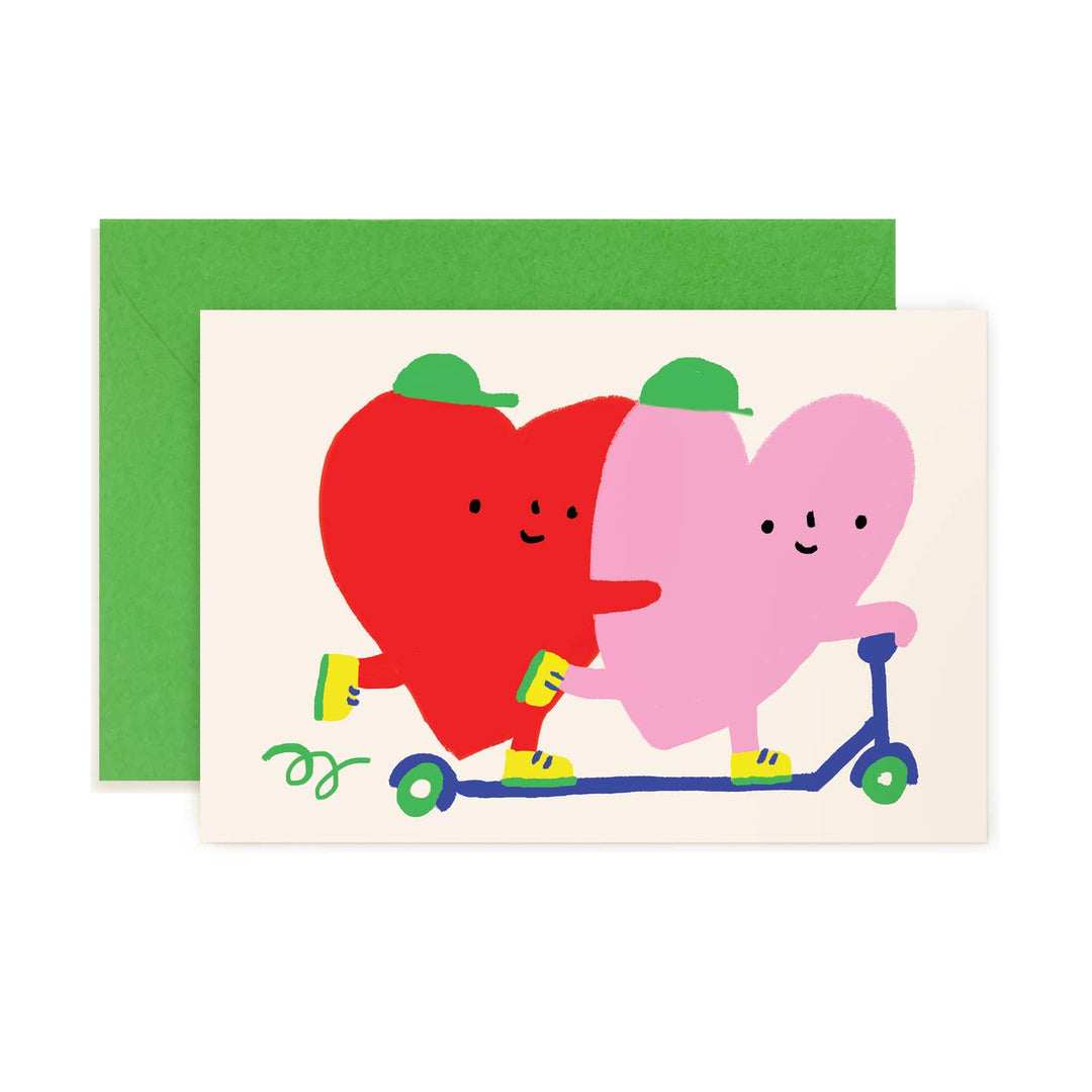 Scooter Heart Pals Mini Note