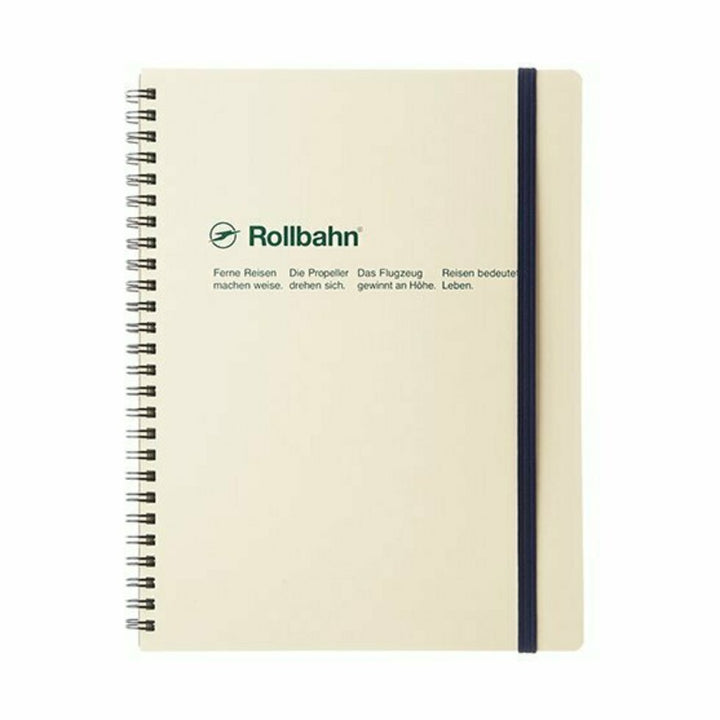 Rollbahn A5 Spiral Notebook - Grid: Cream