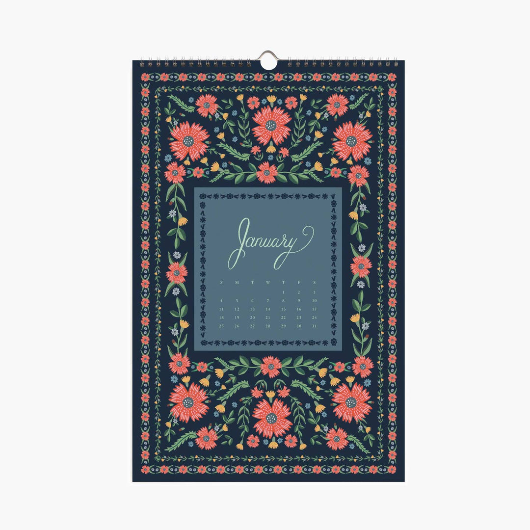 2026 Flora Wall Calendar