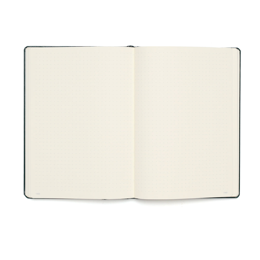 Lemon Hardcover A5 Medium Notebook - Dotted