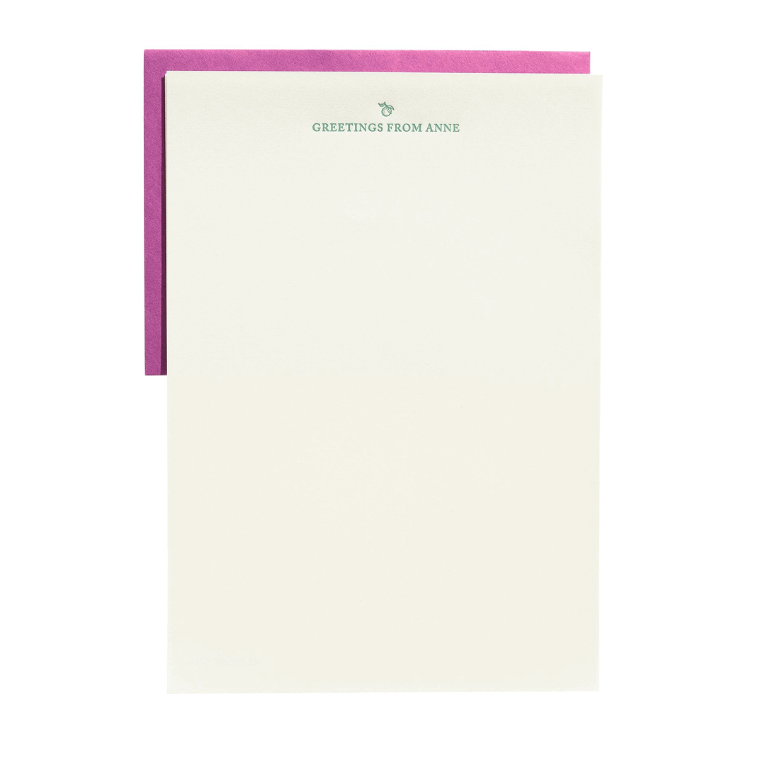 Custom Stationery Gift Certificate - Lettersheet + Envelope