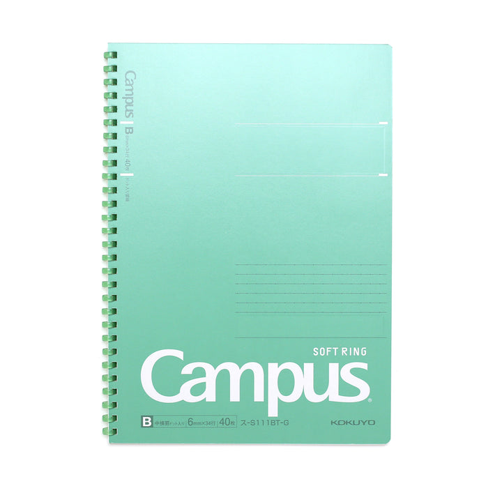 Campus Soft Ring B5 Notebook Lined - Green