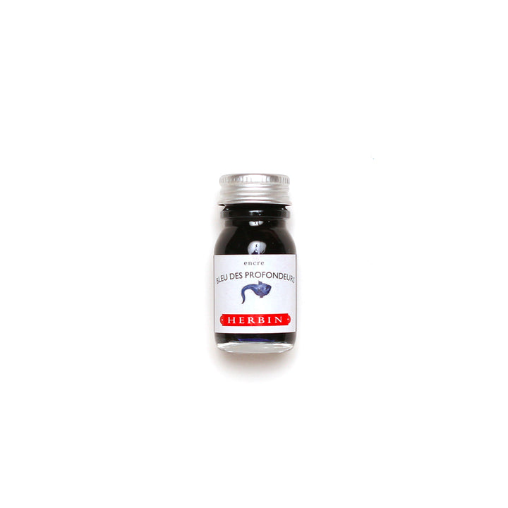 J. Herbin 10ml Bottled Ink - Bleu Des Profondeurs