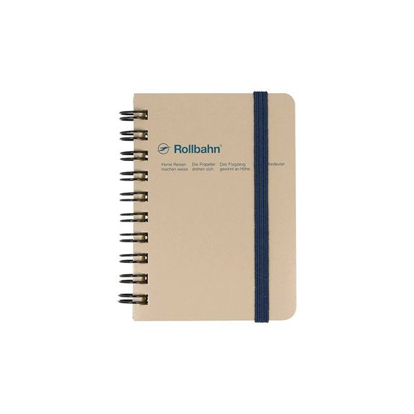Rollbahn Mini Memo Notebook - Grid: Greige