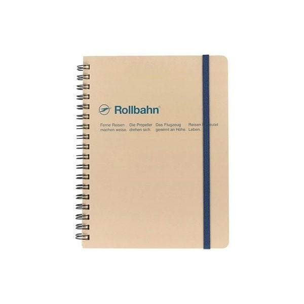 Rollbahn Spiral Notebook - Grid: Greige
