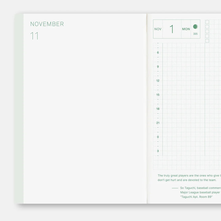 2027 Hobonichi Techo HON A6 - Bow & Tie: Sheep Sheep Sheep