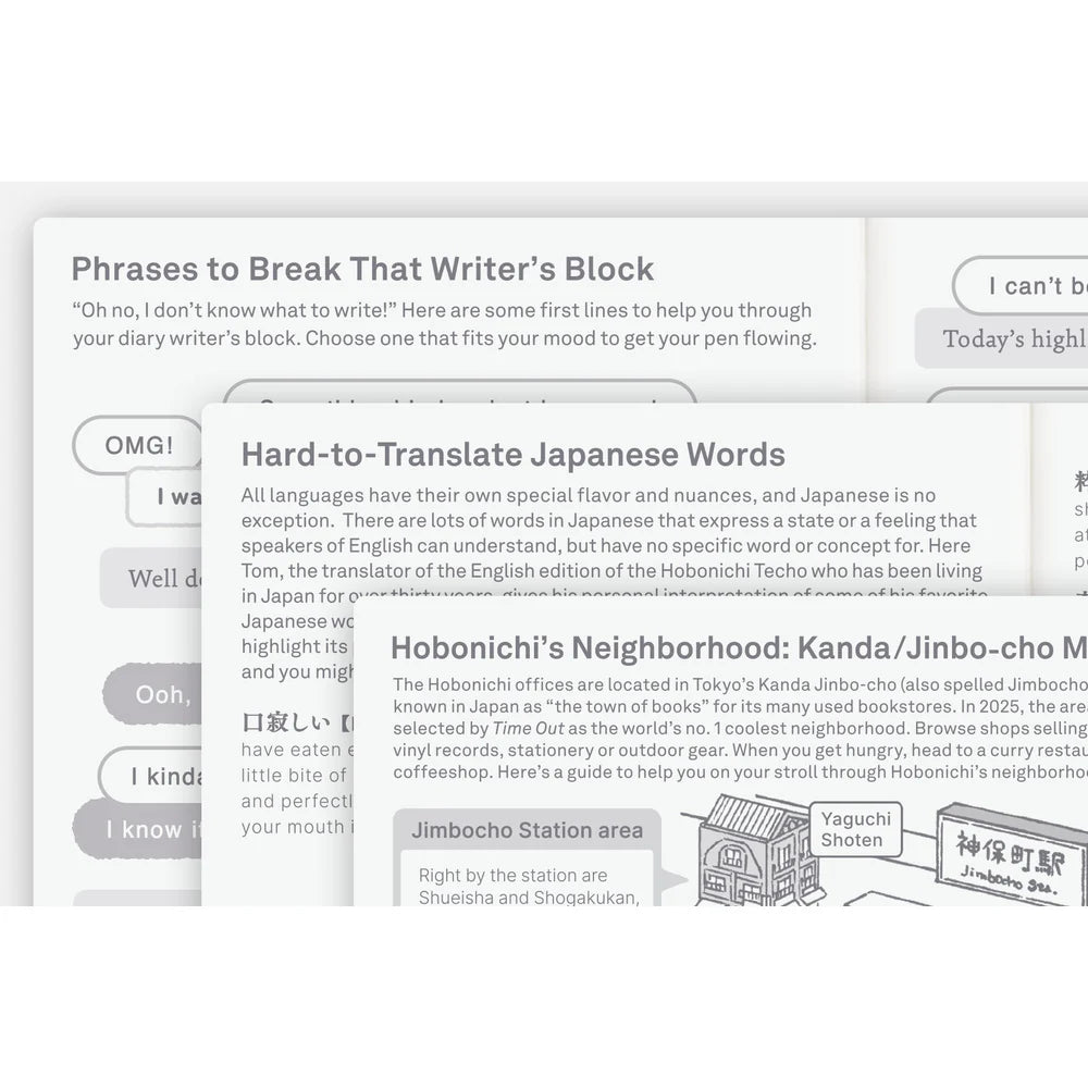 2027 Hobonichi Techo HON A6 - Hiroko Kubota: String Telephone Until the Moon is Full