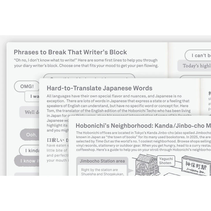 2027 Hobonichi Techo HON A6 - Hiroko Kubota: String Telephone Until the Moon is Full