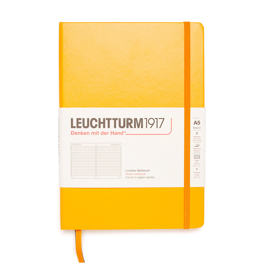 Rising Sun Hardcover A5 Medium Notebook - Lined