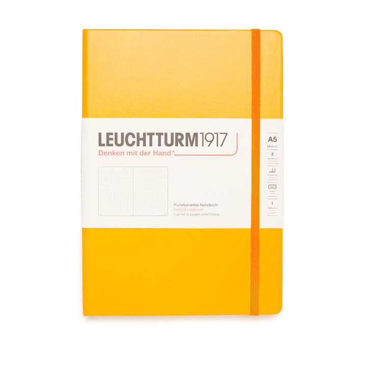Rising Sun Hardcover A5 Medium Notebook - Dotted