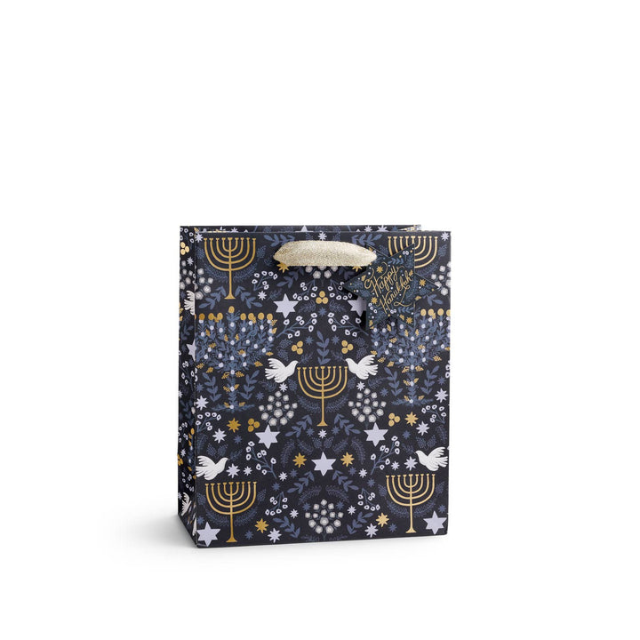 Laurel Menorah Gift Bag - Medium