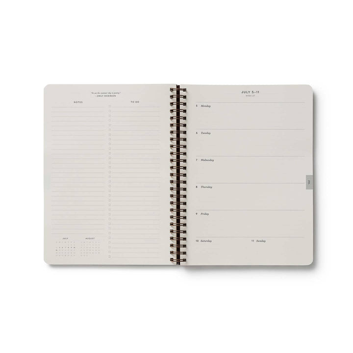 2027 Sage Hydrangea 12-Month Softcover Spiral Planner