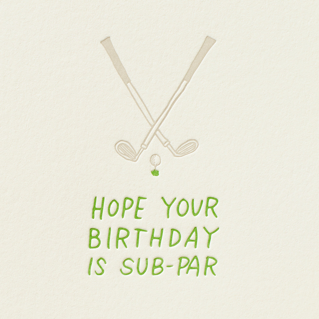 Sub-Par Birthday