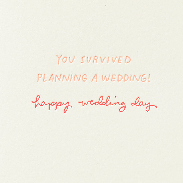 You Survived Planning a Wedding