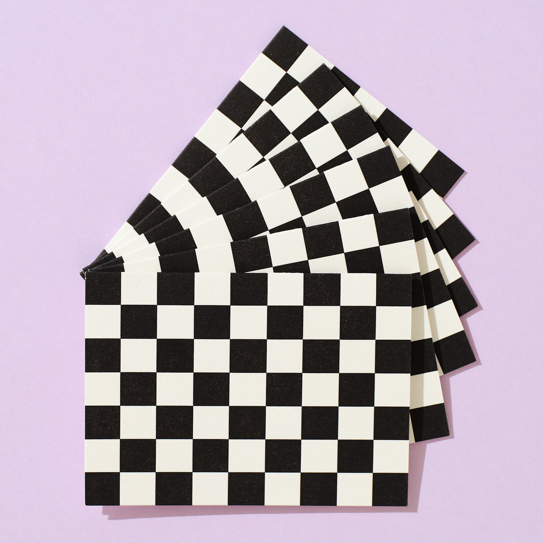 Checker Black Pattern Box Set