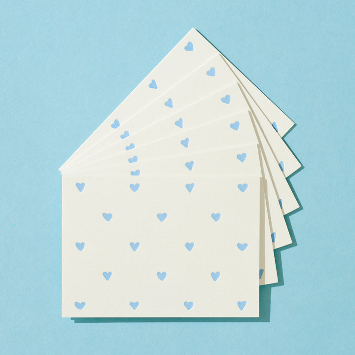 Blue Hearts Pattern Box Set