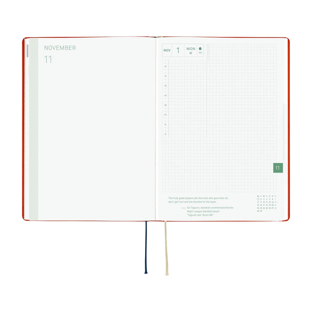 2027 Hobonichi Techo HON A5 - Yumi Kitagishi: White Cat and Rabbit’s Tea Room