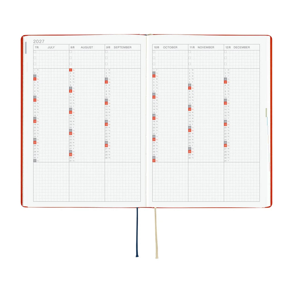 2027 Hobonichi Techo HON A5 - Yumi Kitagishi: White Cat and Rabbit’s Tea Room