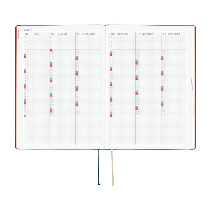 2027 Hobonichi Techo HON A5 - Yumi Kitagishi: White Cat and Rabbit’s Tea Room