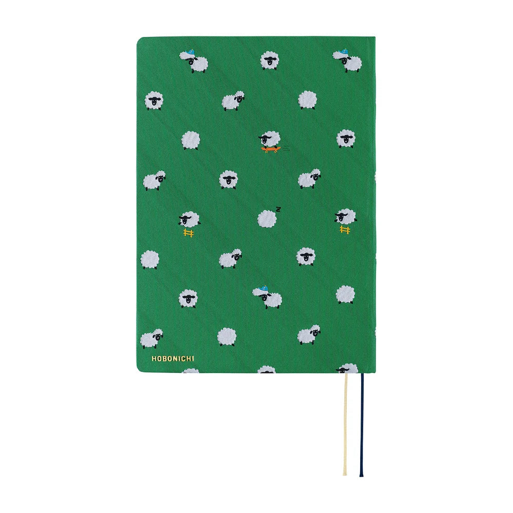 2027 Hobonichi Techo HON A5 - Bow & Tie: Sheep Sheep Sheep
