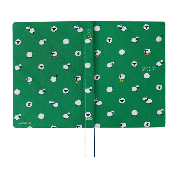 2027 Hobonichi Techo HON A5 - Bow & Tie: Sheep Sheep Sheep