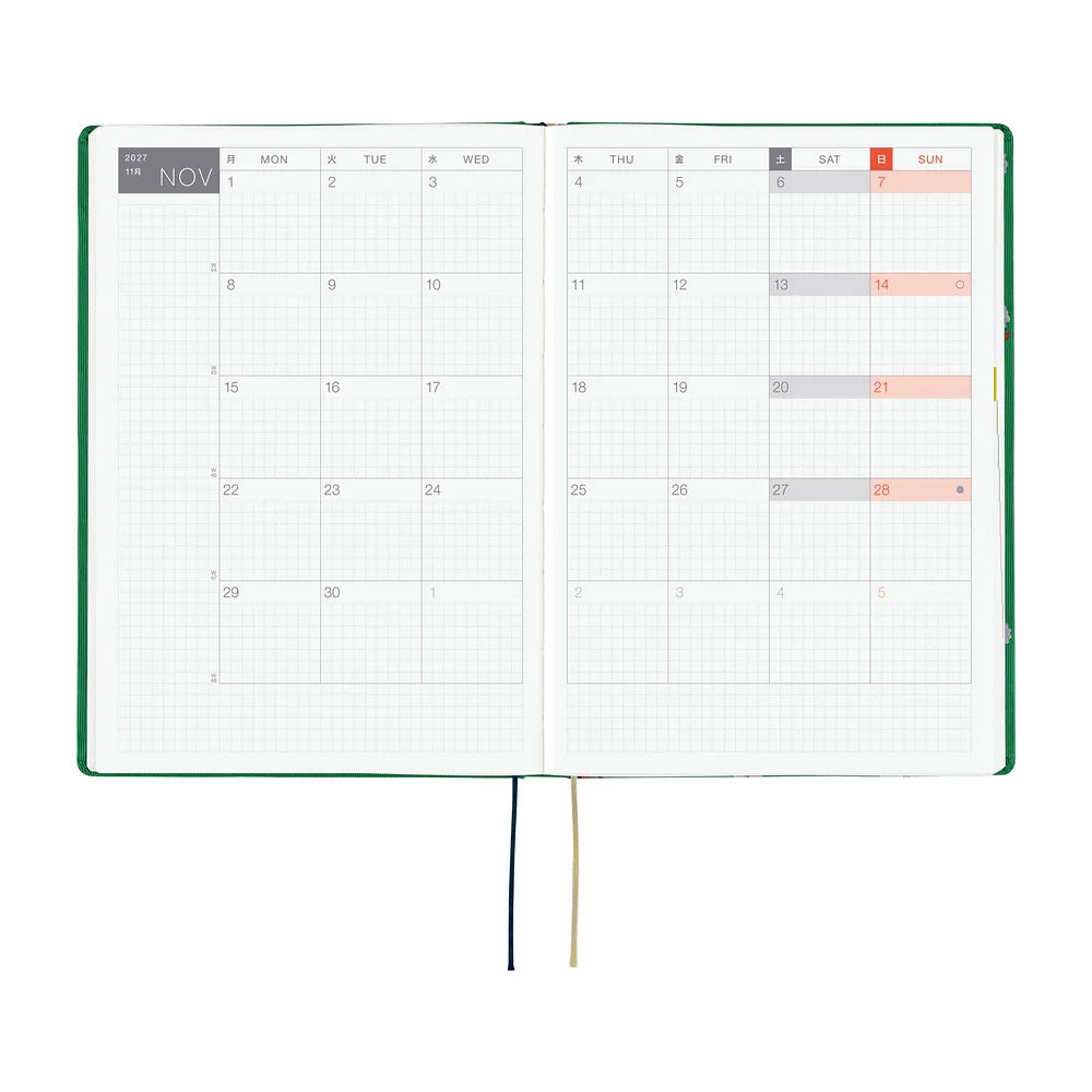 2027 Hobonichi Techo HON A5 - Bow & Tie: Sheep Sheep Sheep