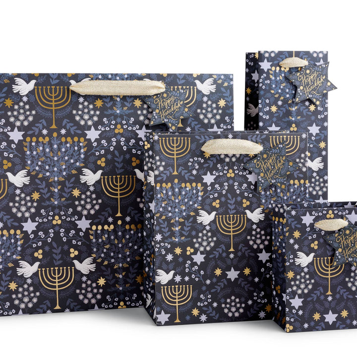 Laurel Menorah Gift Bag - Medium