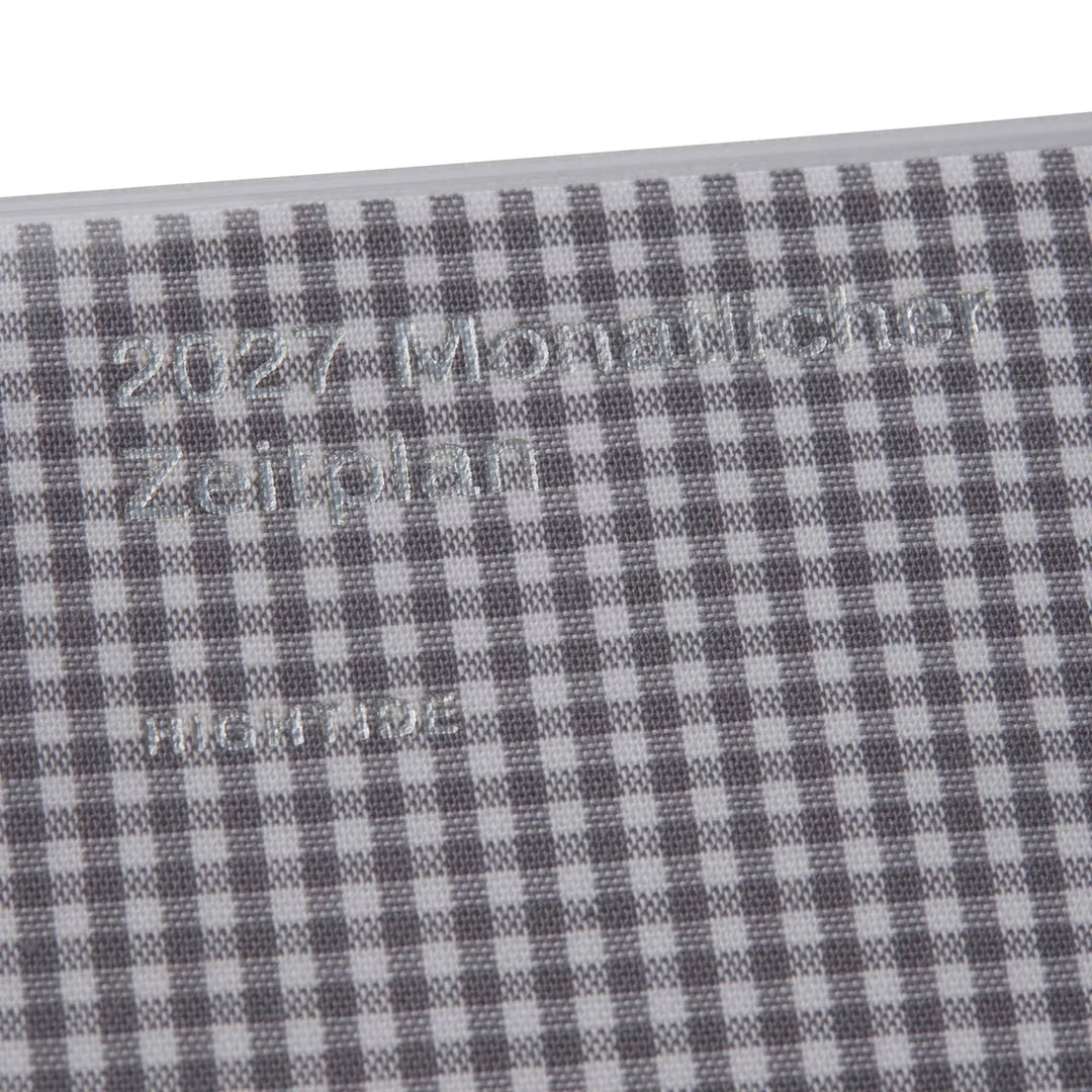 2027 Diary B6 Monthly Planner - Papillon: Grey