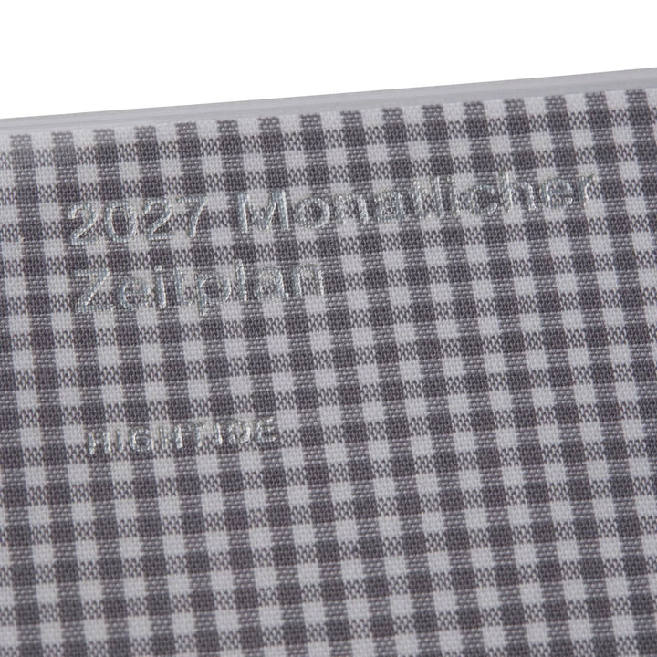 2027 Diary B6 Monthly Planner - Papillon: Grey