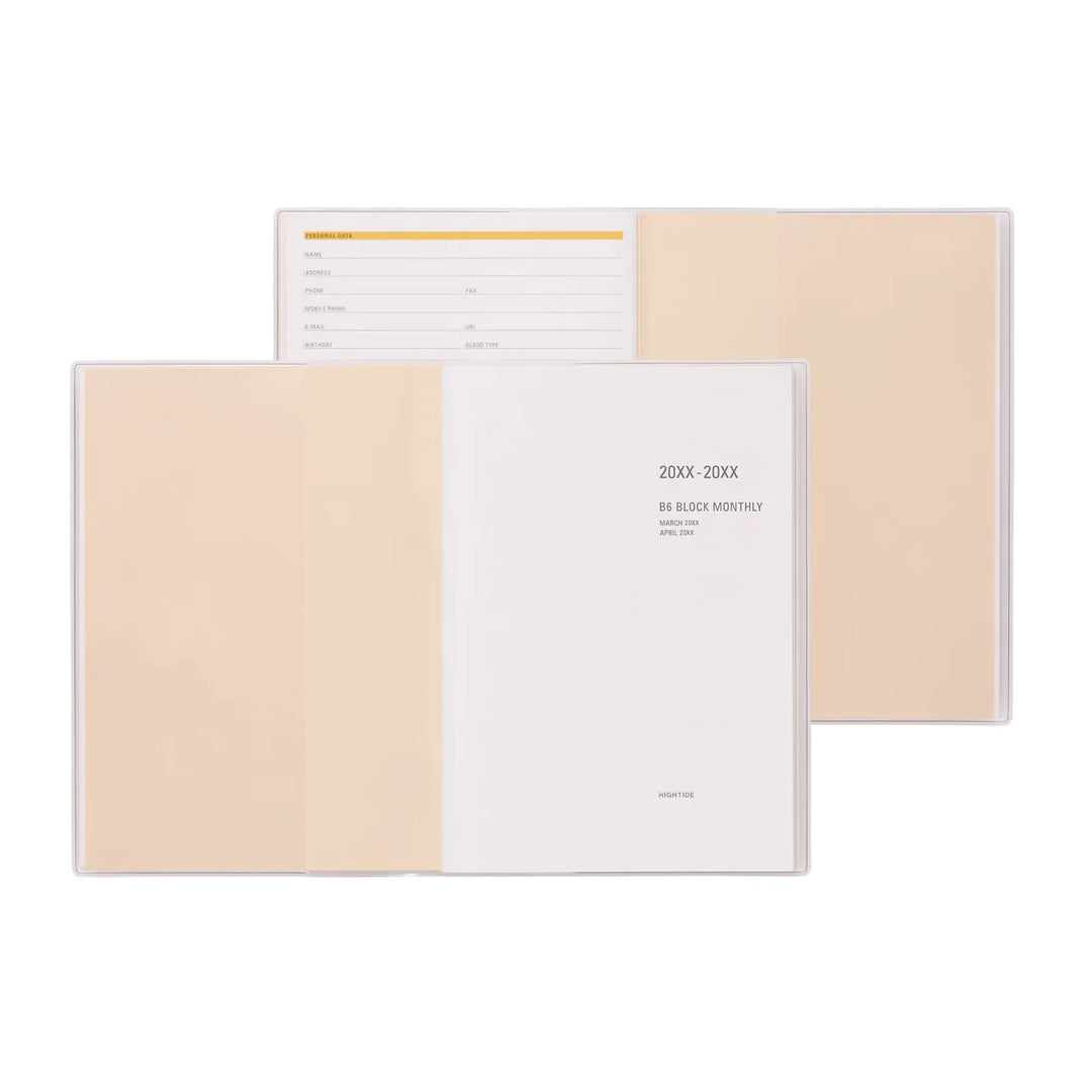 2027 Diary B6 Monthly Planner - Papillon: Grey