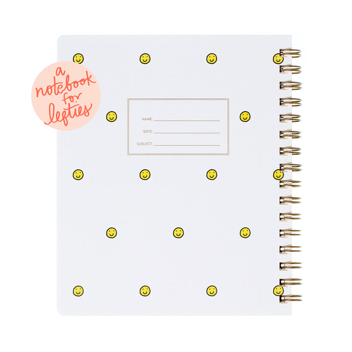 Lefty Standard Notebook - Smiley Face