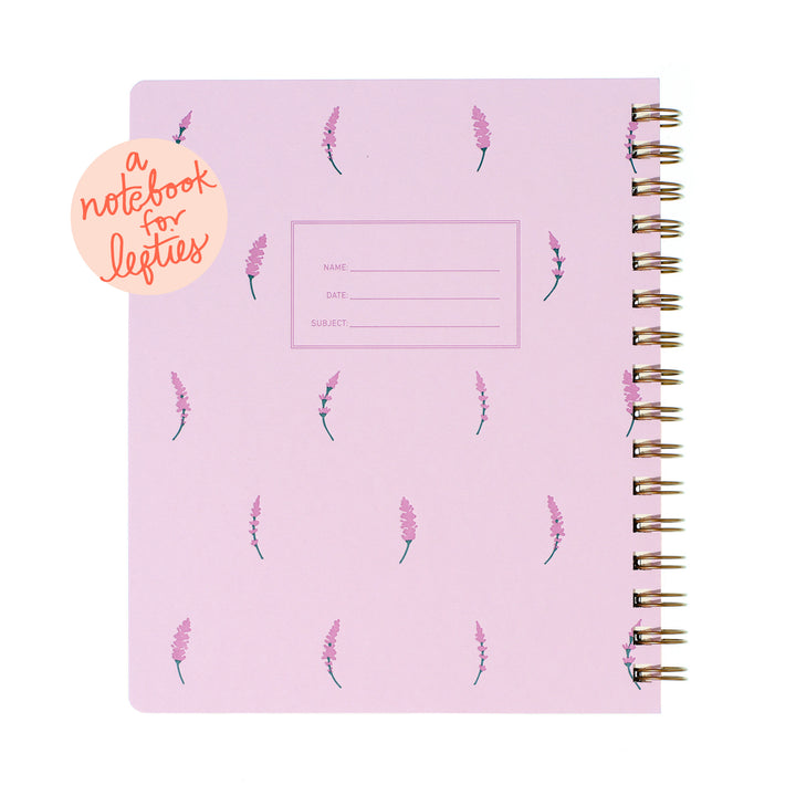 Lefty Standard Notebook - Lavender Sprig