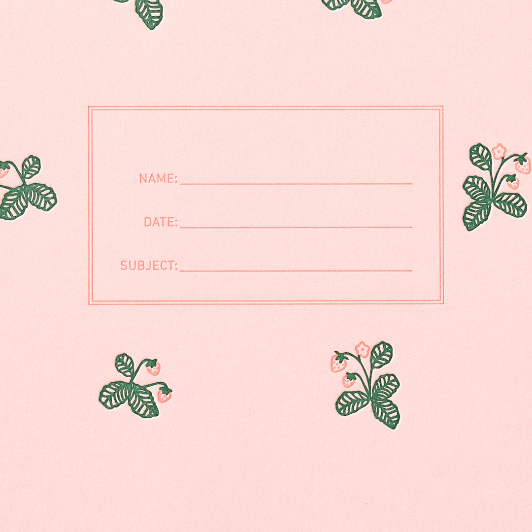 Lefty Standard Notebook - Strawberry Pattern