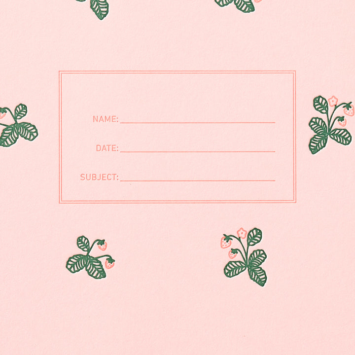 Lefty Standard Notebook - Strawberry Pattern