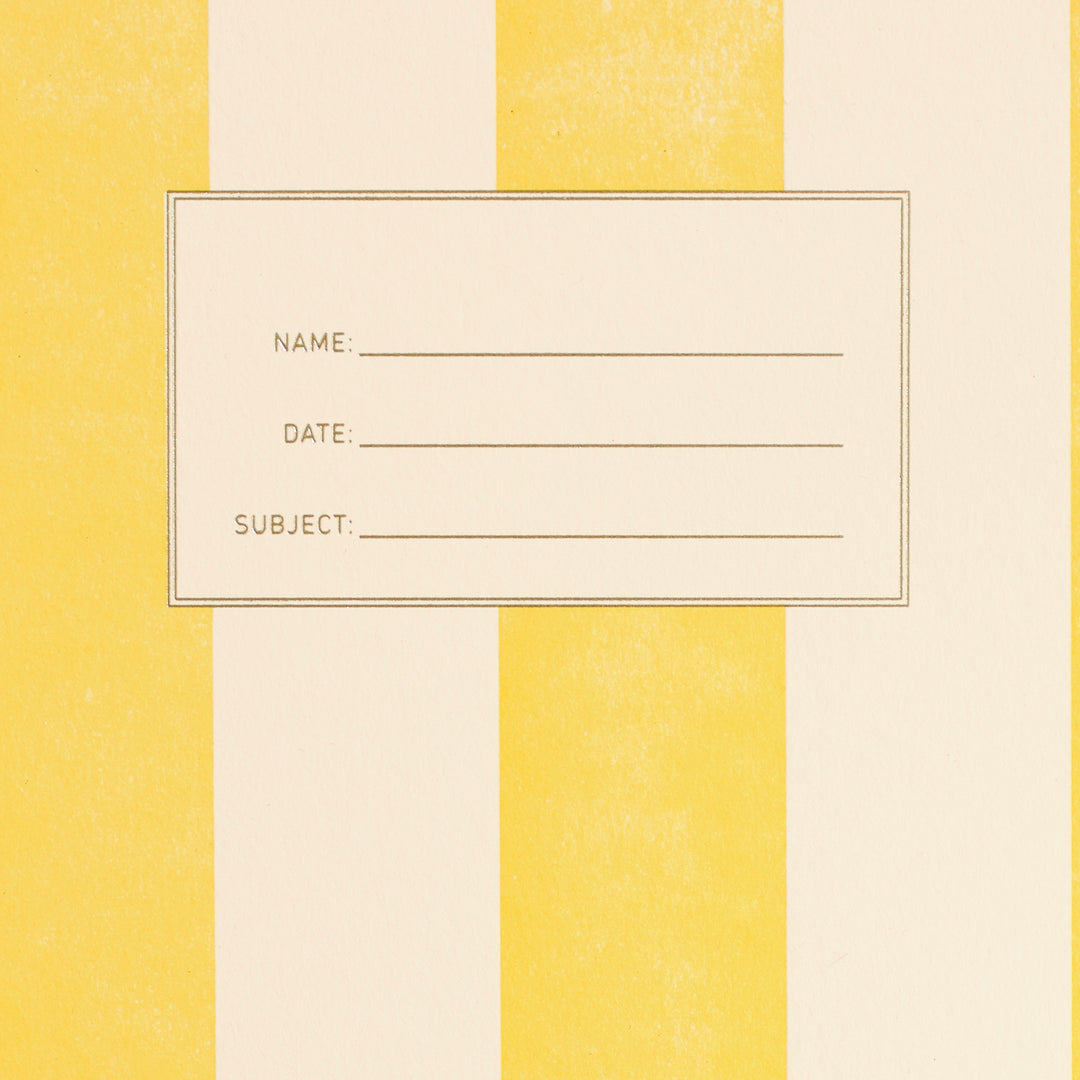 Standard Notebook - Yellow Stripe (Special Anniversary Edition)