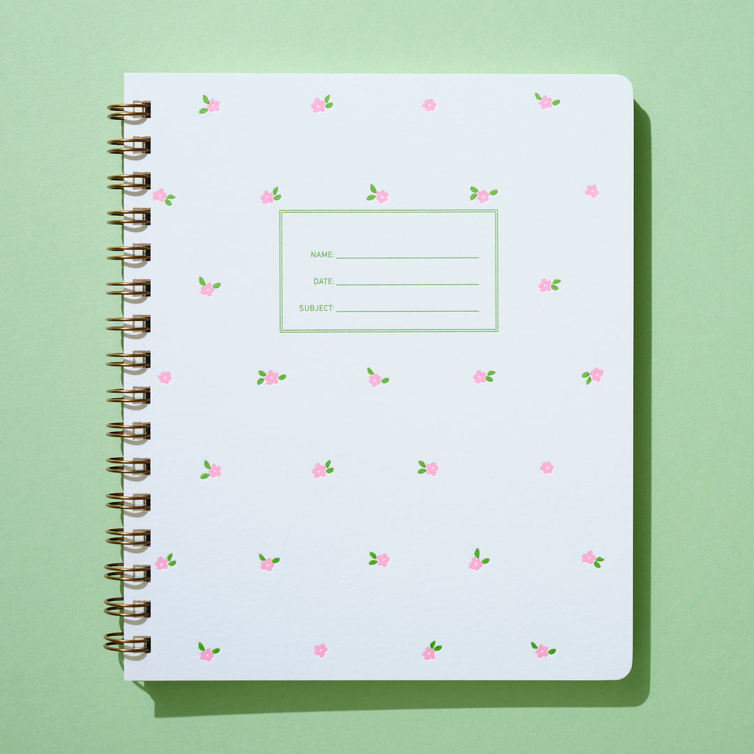 Standard Notebook - Mini Floral Pink