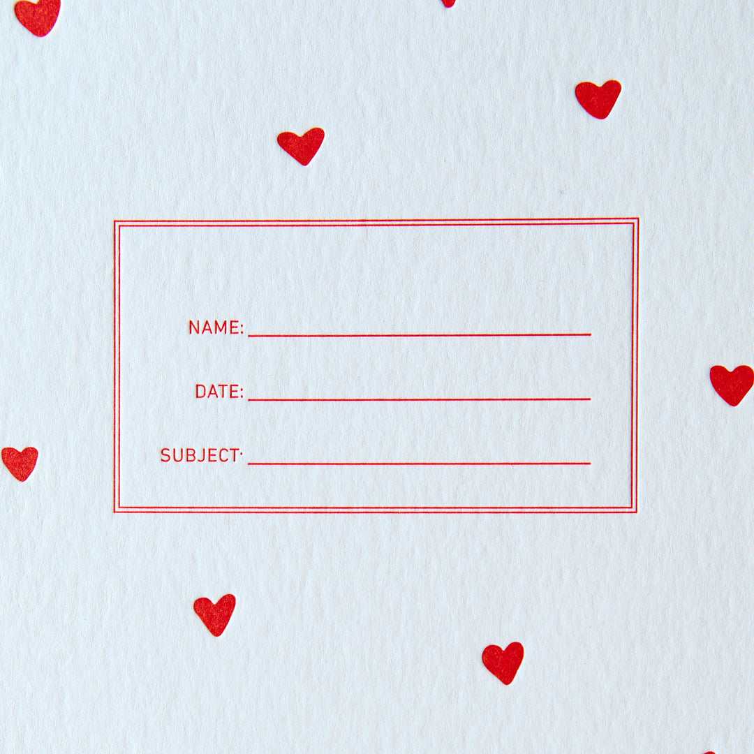 Standard Notebook - Red Hearts (Special Anniversary Edition)