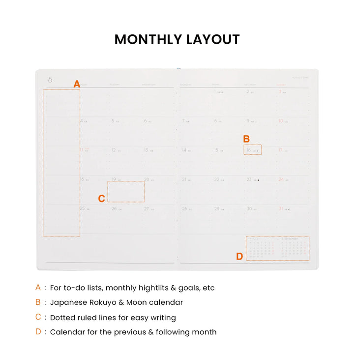 2027 B6 Weekly Diary Reno - Pink