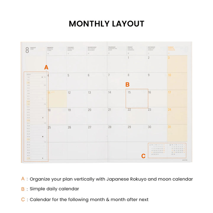 2027 B6 Block Planner - Iris: Green