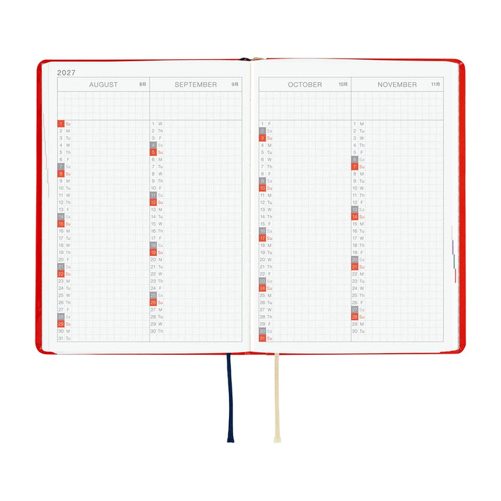 2027 Hobonichi Techo HON A6 - Yumi Kitagishi: White Cat and Rabbit’s Tea Room