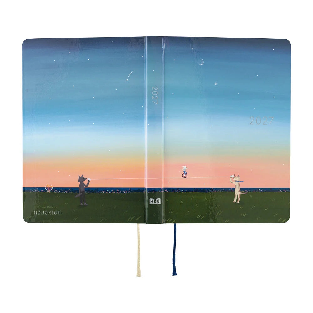 2027 Hobonichi Techo HON A6 - Hiroko Kubota: String Telephone Until the Moon is Full