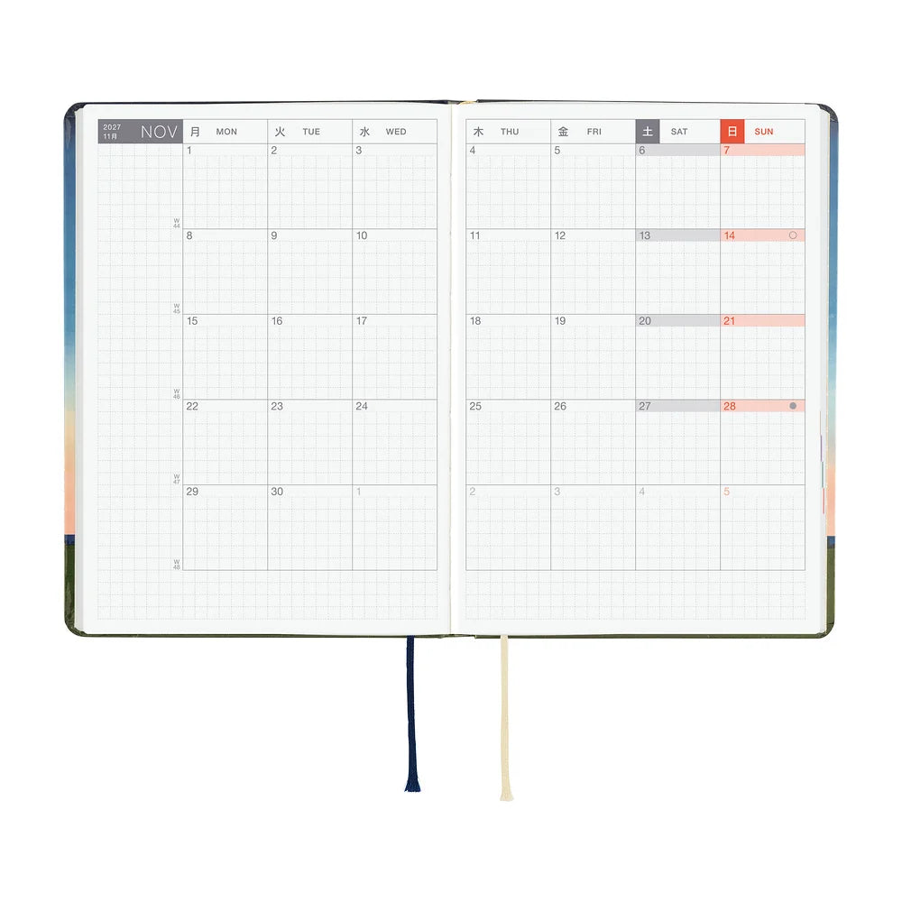 2027 Hobonichi Techo HON A6 - Hiroko Kubota: String Telephone Until the Moon is Full