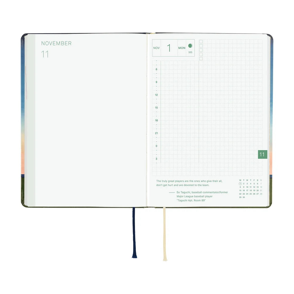 2027 Hobonichi Techo HON A6 - Hiroko Kubota: String Telephone Until the Moon is Full