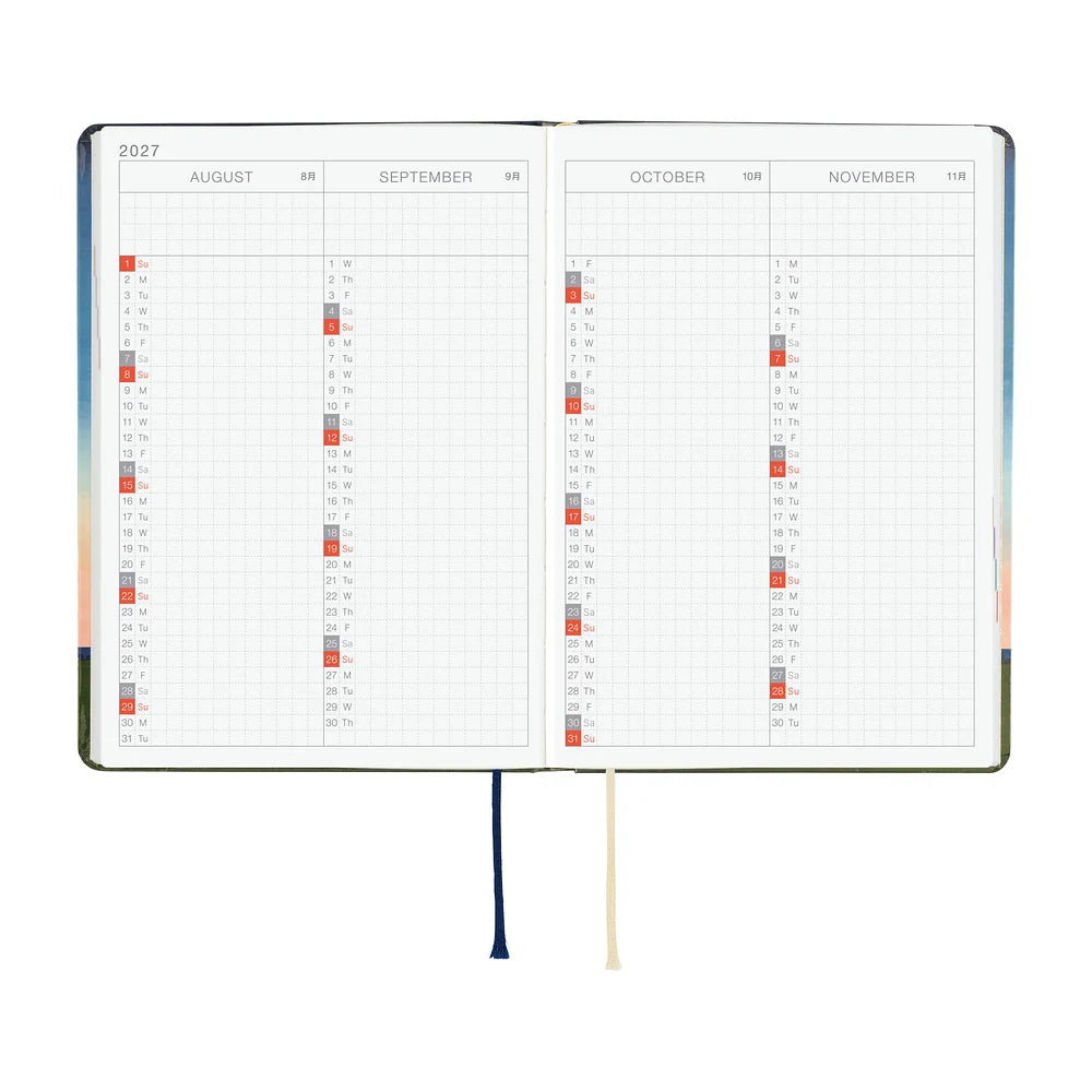 2027 Hobonichi Techo HON A6 - Hiroko Kubota: String Telephone Until the Moon is Full