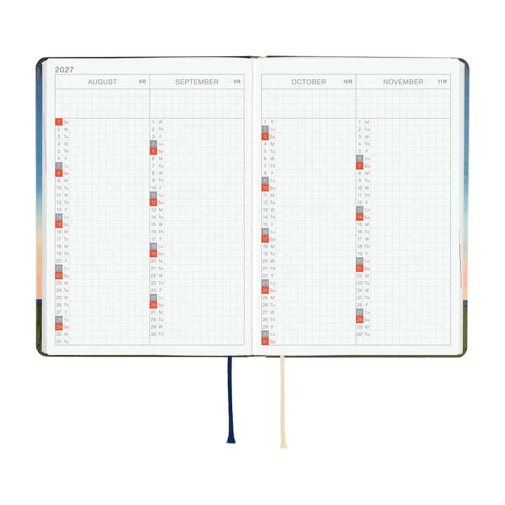 2027 Hobonichi Techo HON A6 - Hiroko Kubota: String Telephone Until the Moon is Full