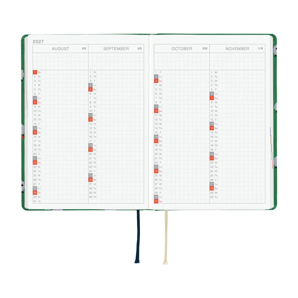 2027 Hobonichi Techo HON A6 - Bow & Tie: Sheep Sheep Sheep