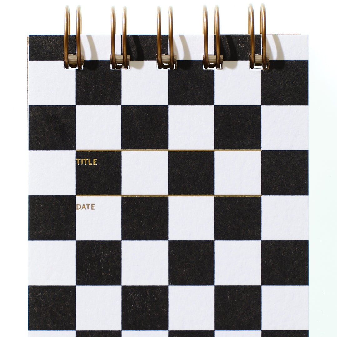 Reporter Notebook - Checker Black