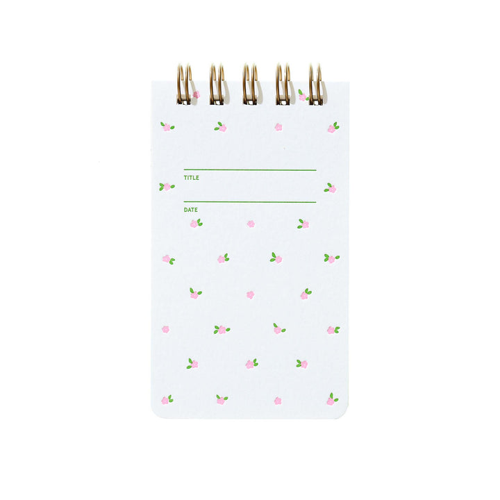 Reporter Notebook - Mini Floral Pink