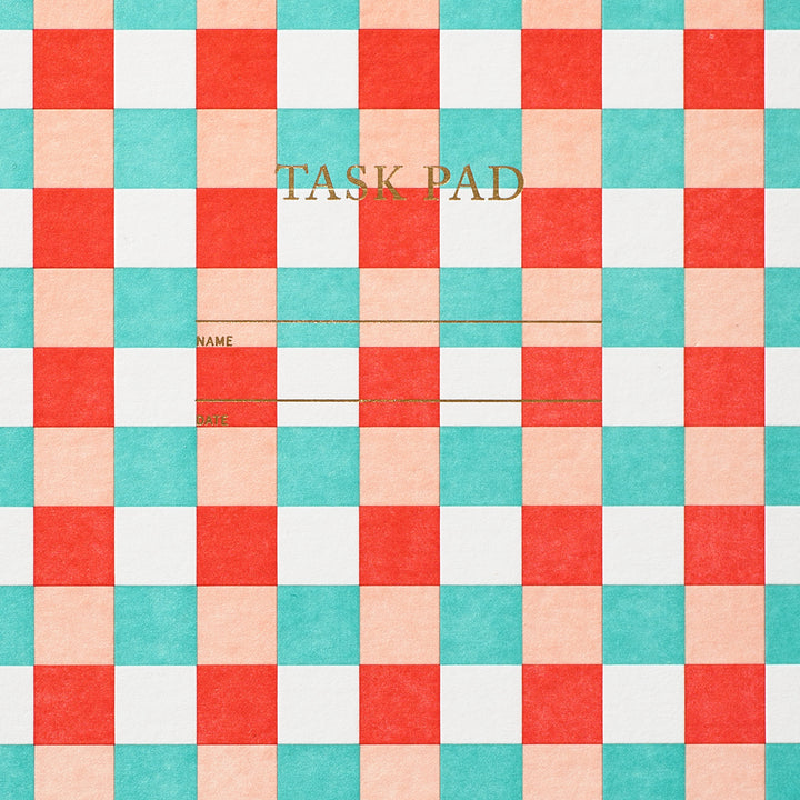 Task Pad Notebook - Checker Pastel